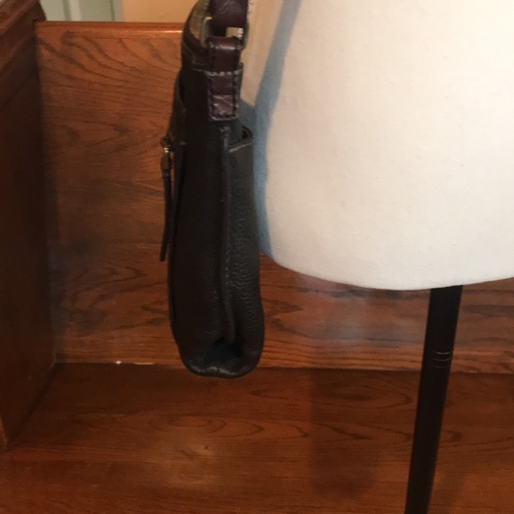 VINTAGE FOSSIL LEATHER CROSSBODY BAG - Picture 5 of 13